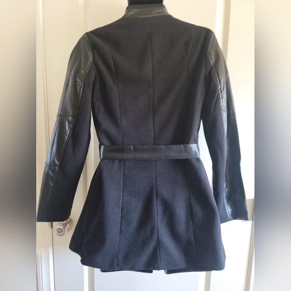 Fleece & Faux Leather Jacket - Picture 5 of 13